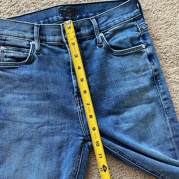 Mother The Mid Rise Dazzler Ankle Step Fray Jean Mix Tape Women’s 25 Preppy Pant - Picture 13 of 16